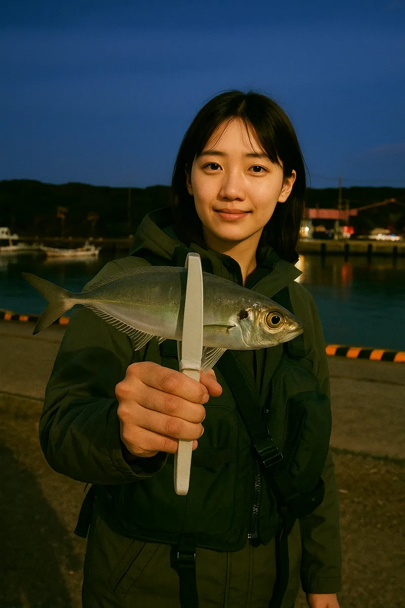 種子島でアジの釣果を得た森永.webp