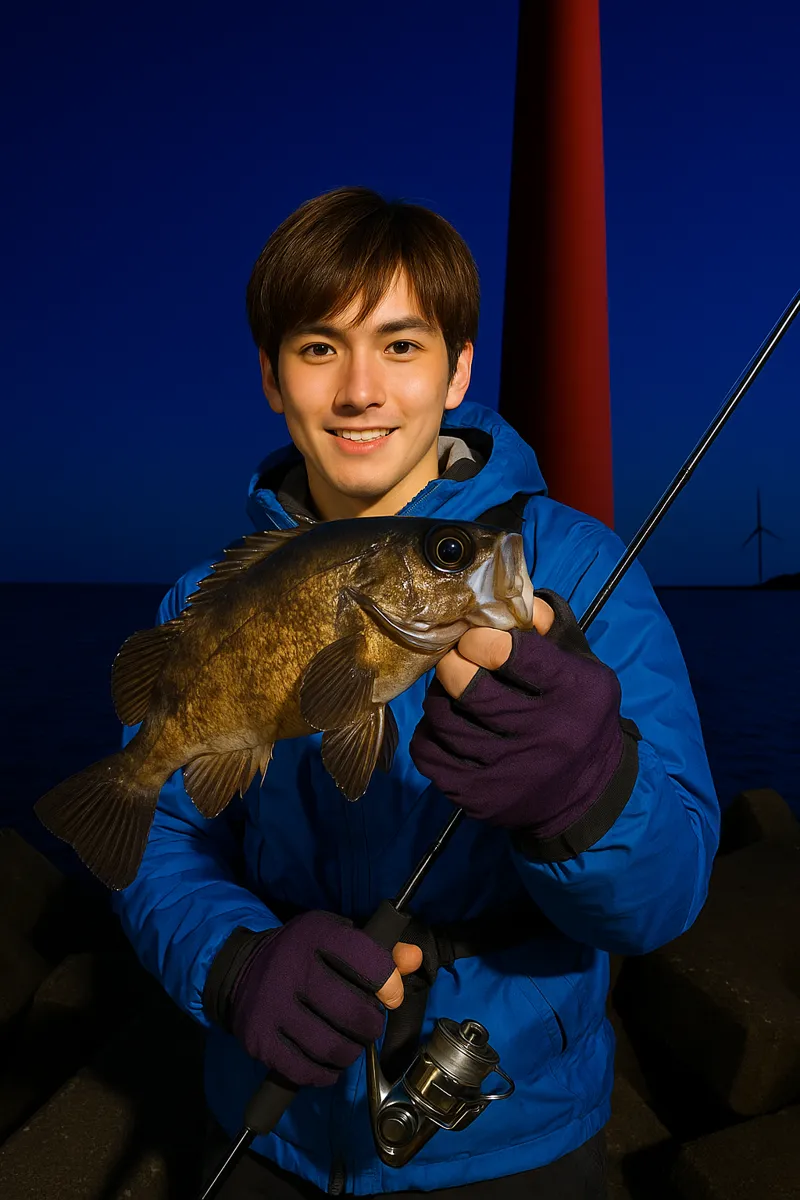 船川港でメバルの釣果を得た久良木.webp