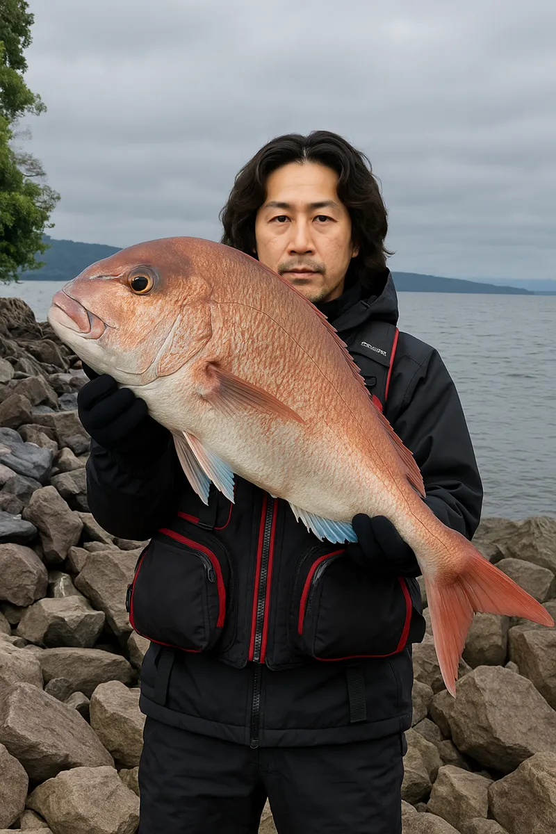 若尊鼻でマダイの釣果を得た岸本.webp