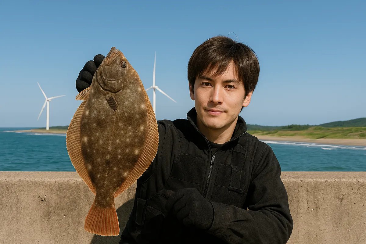 若美漁港でヒラメの釣果を得た久良木.webp