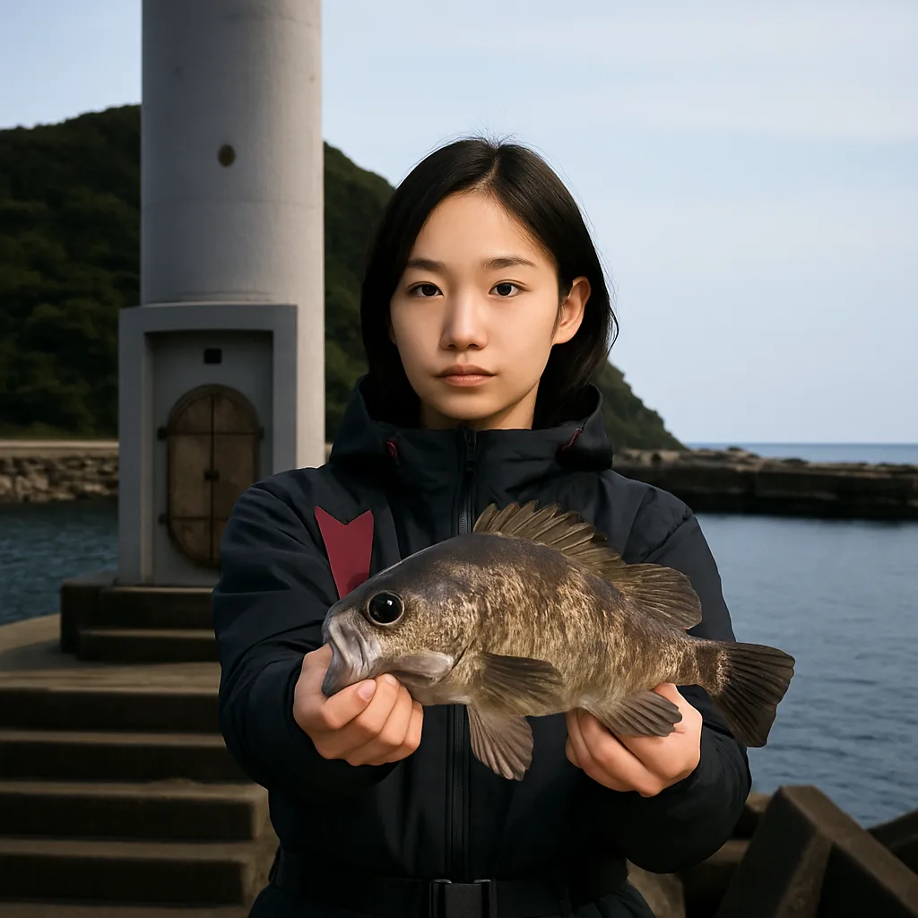 茂浦漁港でメバルの釣果を得た森永.webp