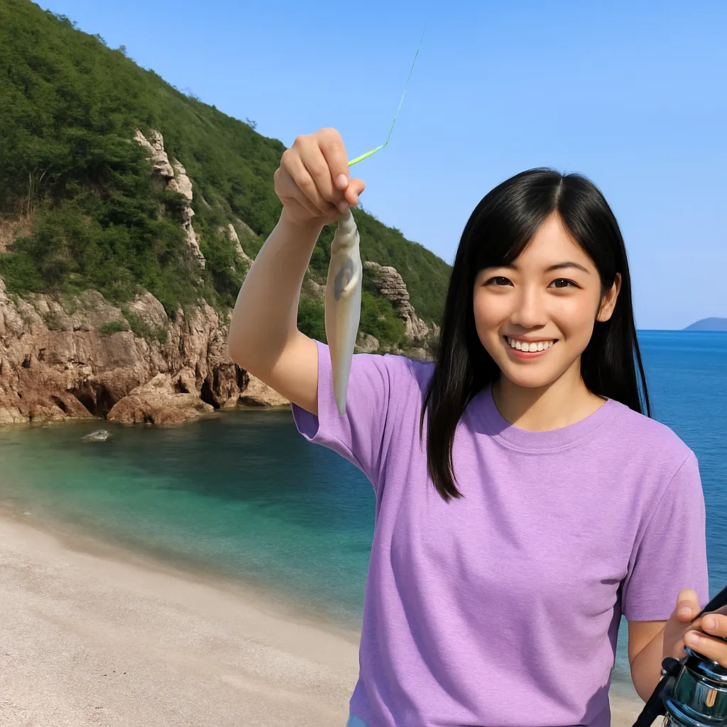 蒲戸港でシロギスの釣果を得た黒川.webp