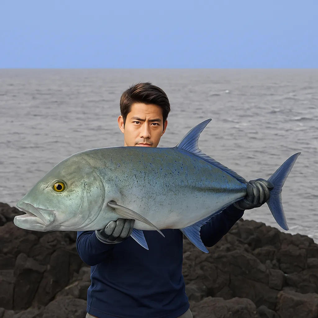 諏訪之瀬島でカスミアジの釣果を得た広岡.webp