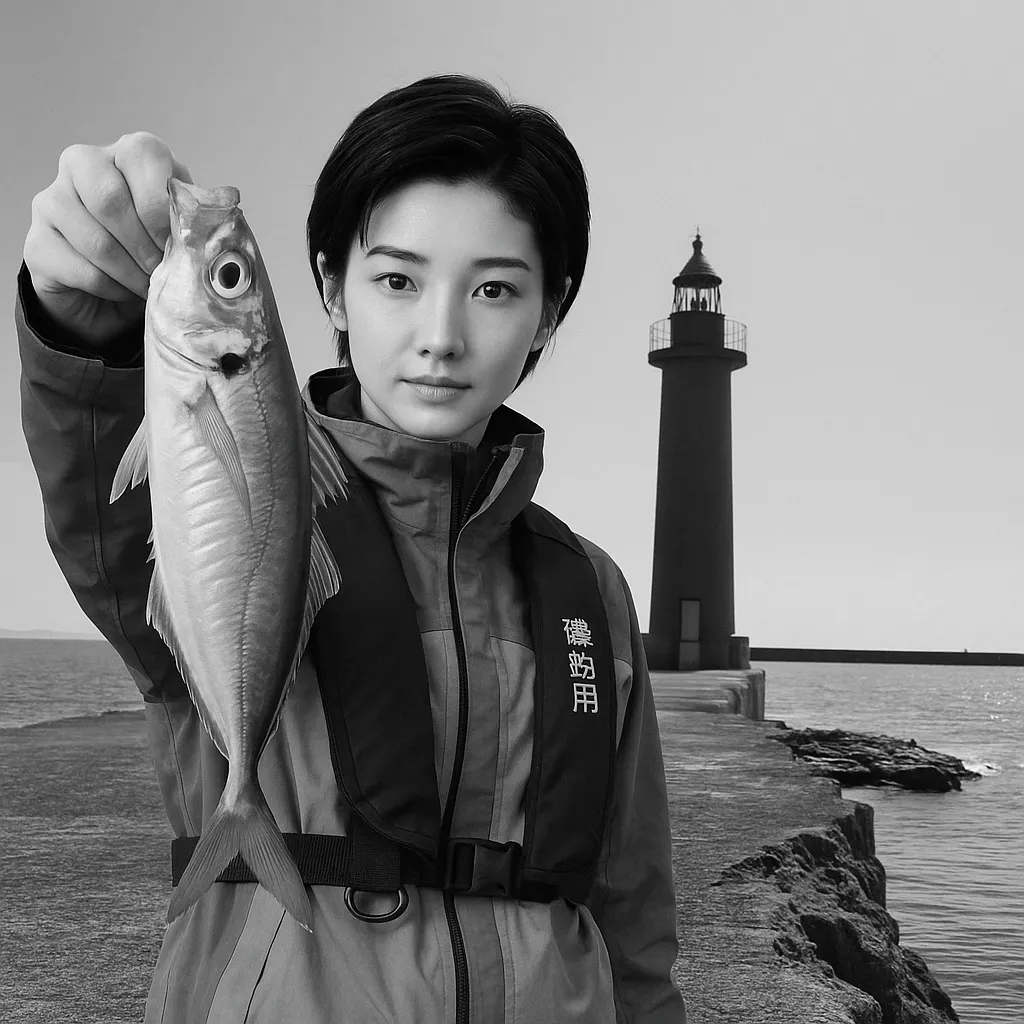 谷山港でアジの釣果を得た国生.webp