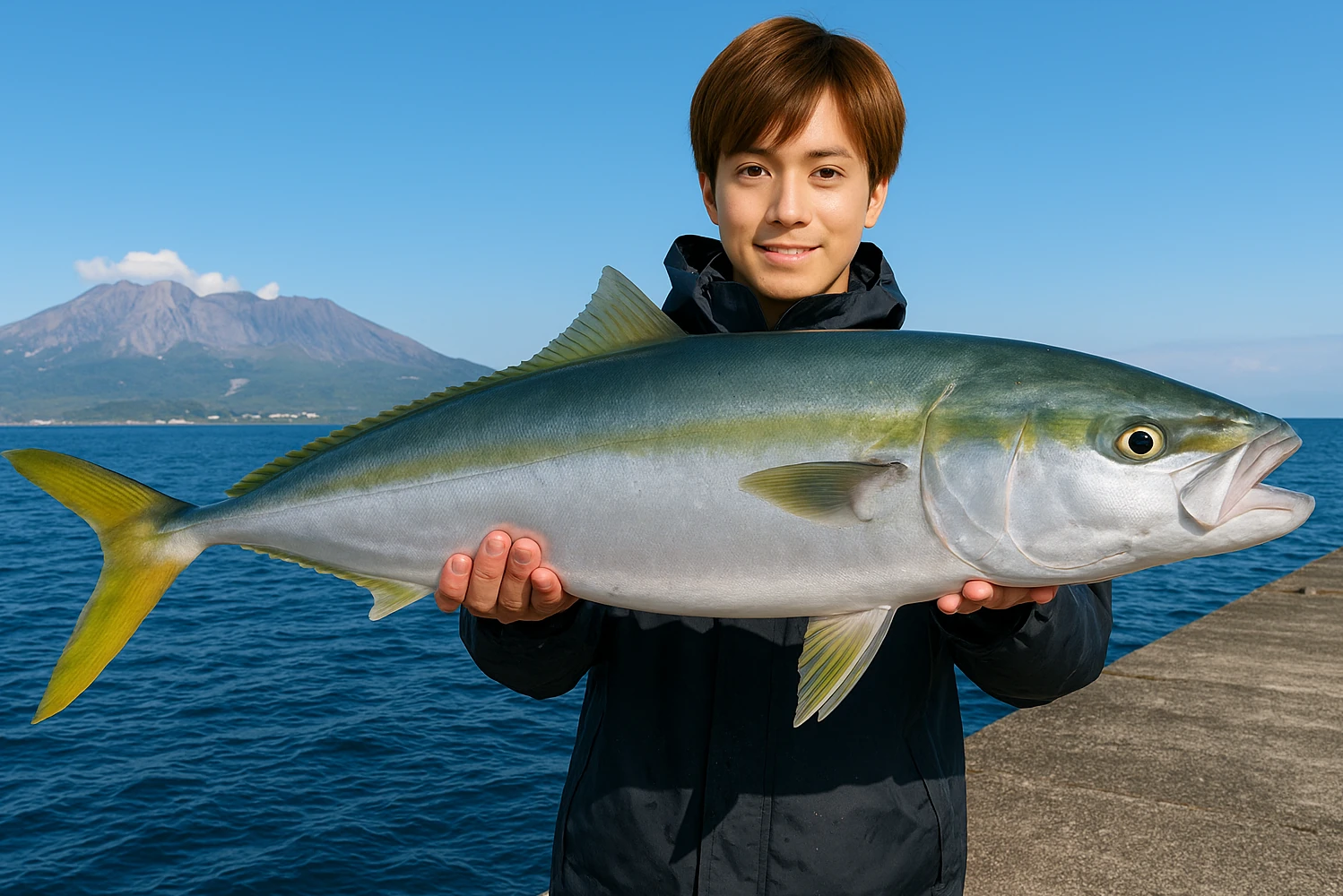 谷山港でブリの釣果を得た久良木.webp