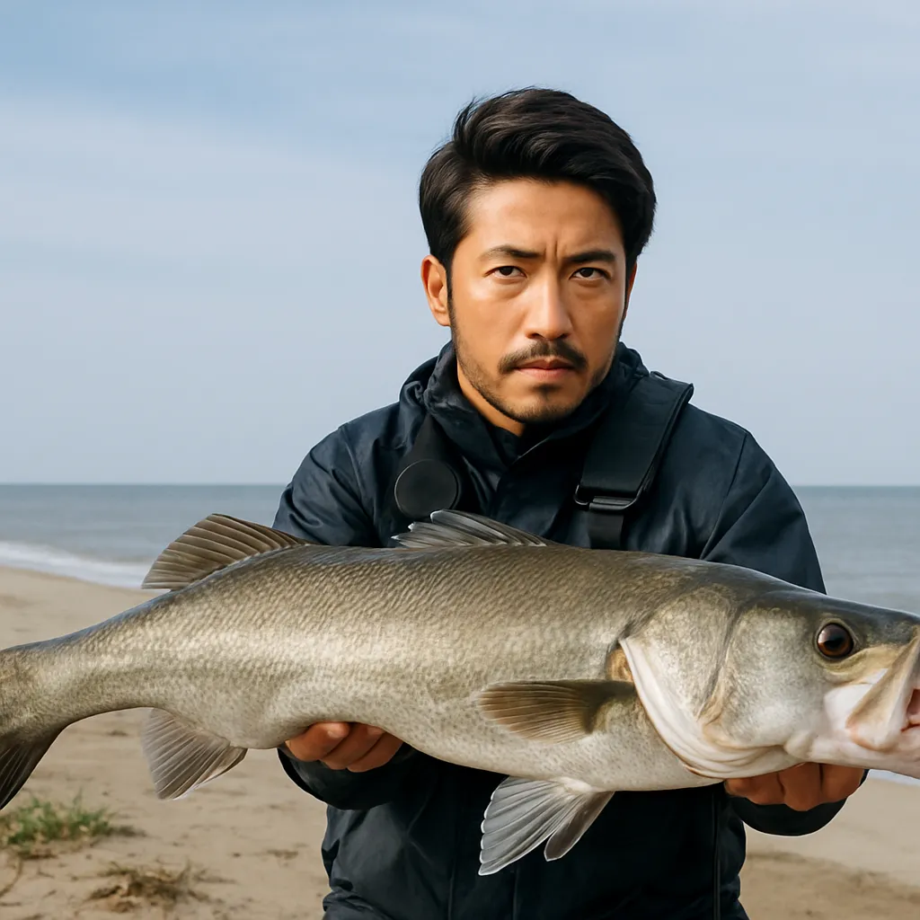 赤川河口でシーバスの釣果を得た広岡.webp
