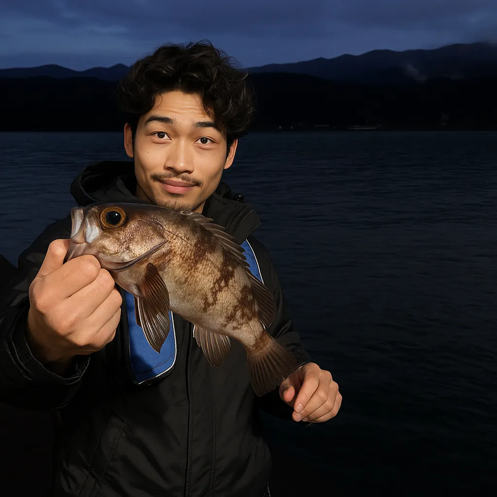 越喜来漁港でメバルの釣果を得た安城.webp