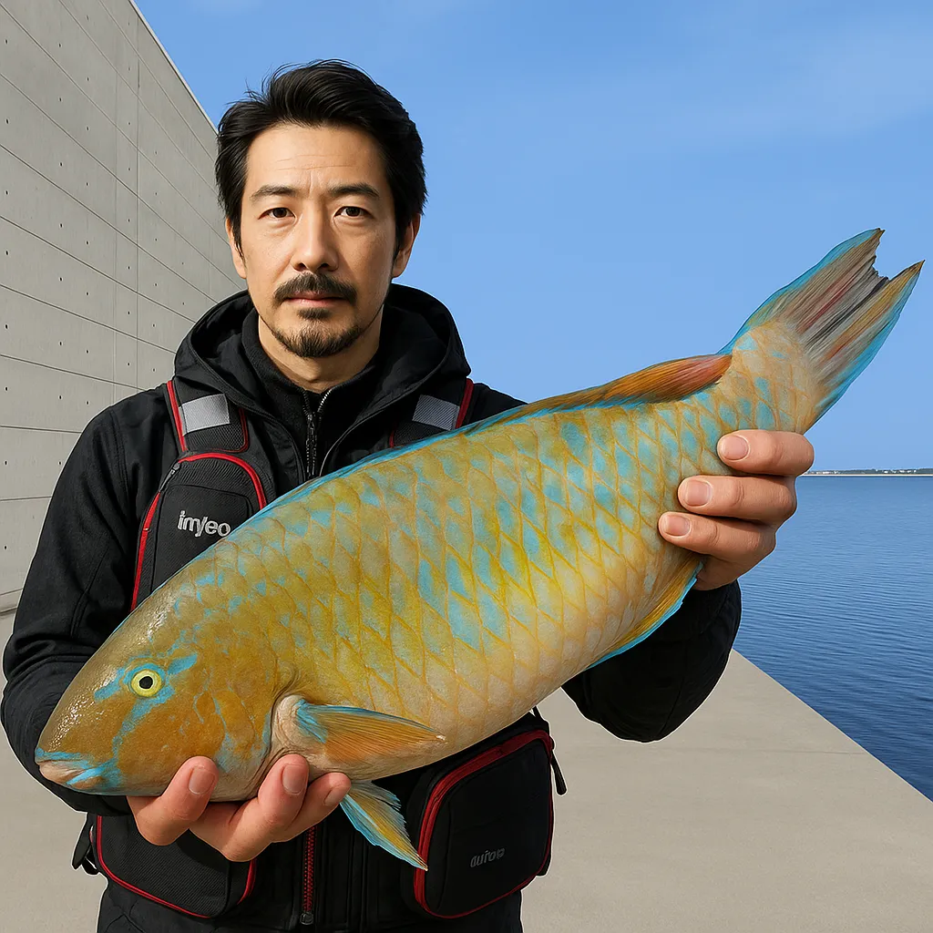那覇一文字でアーガイの釣果を得た佐々木.webp