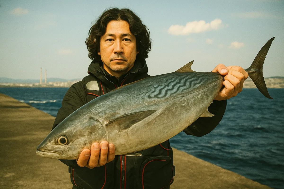 那覇一文字でカツオの釣果を得た岸本.webp
