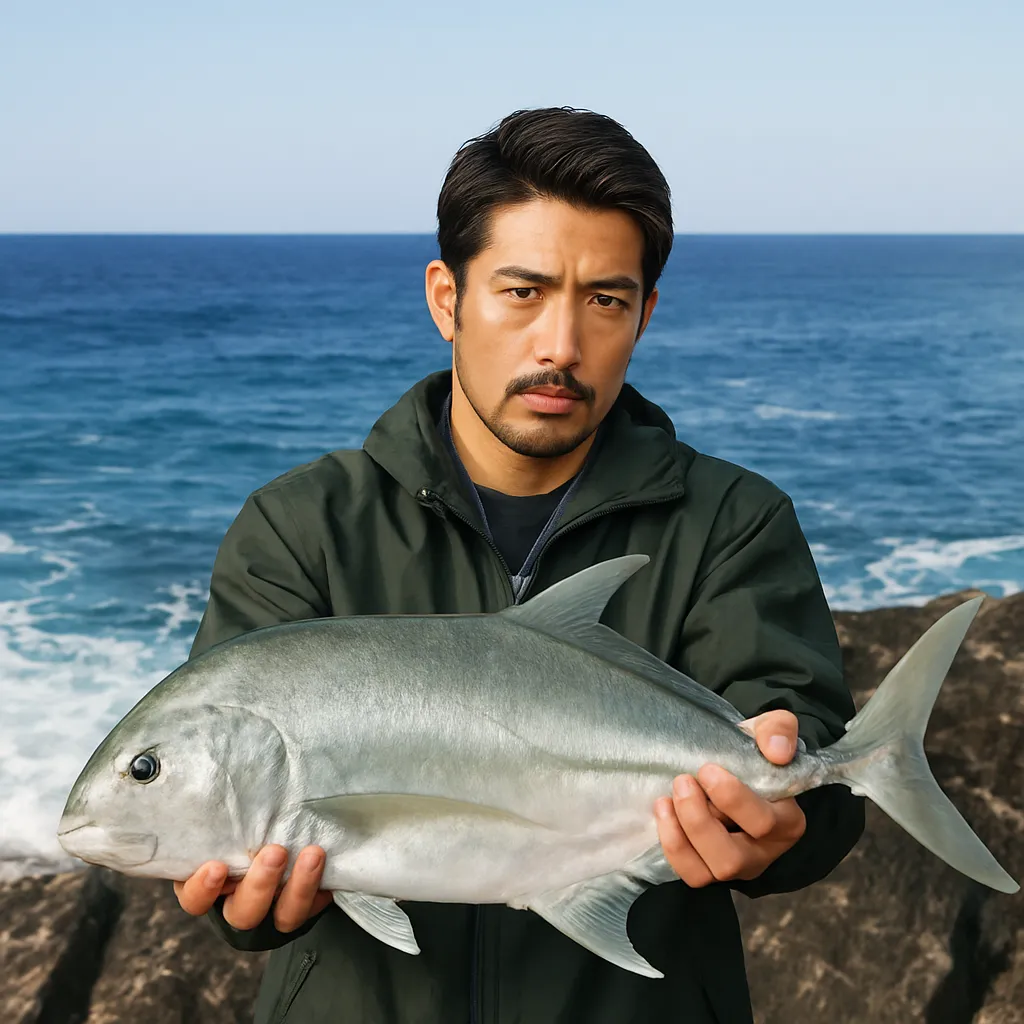 都井岬でエバの釣果を得た広岡.webp