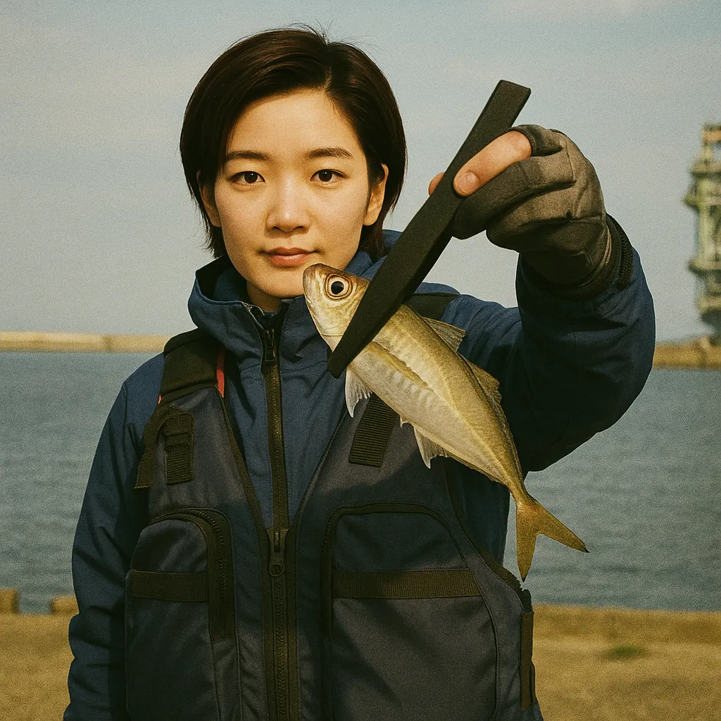 酒田北港でアジの釣果を得た佐伯.webp