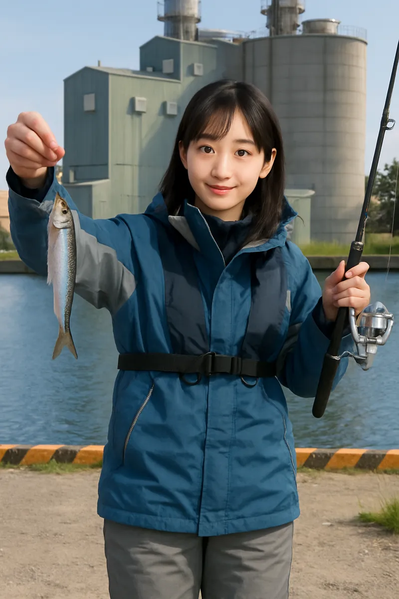 野辺地港でイワシの釣果を得た国生.webp