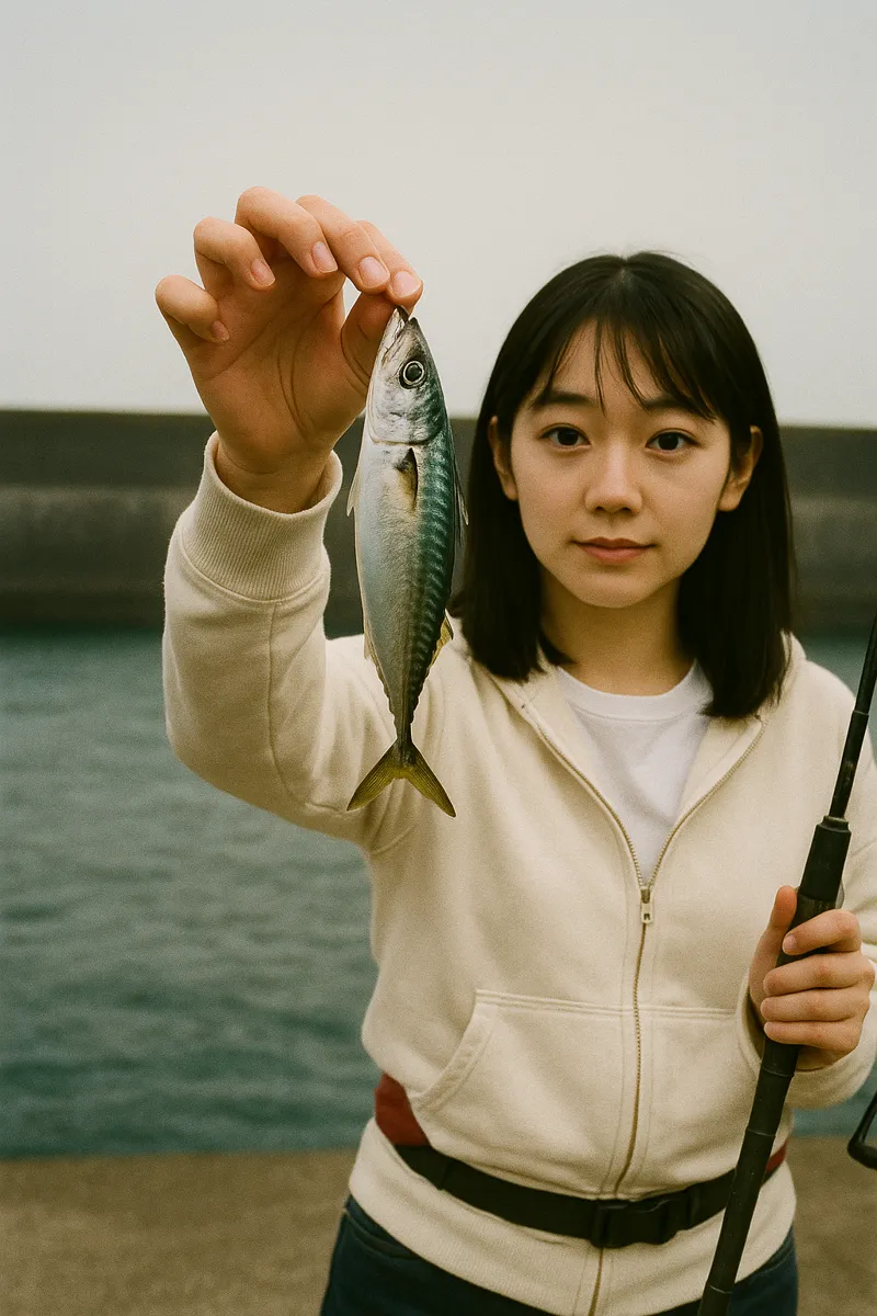 金浦港でサバの釣果を得た国生.webp