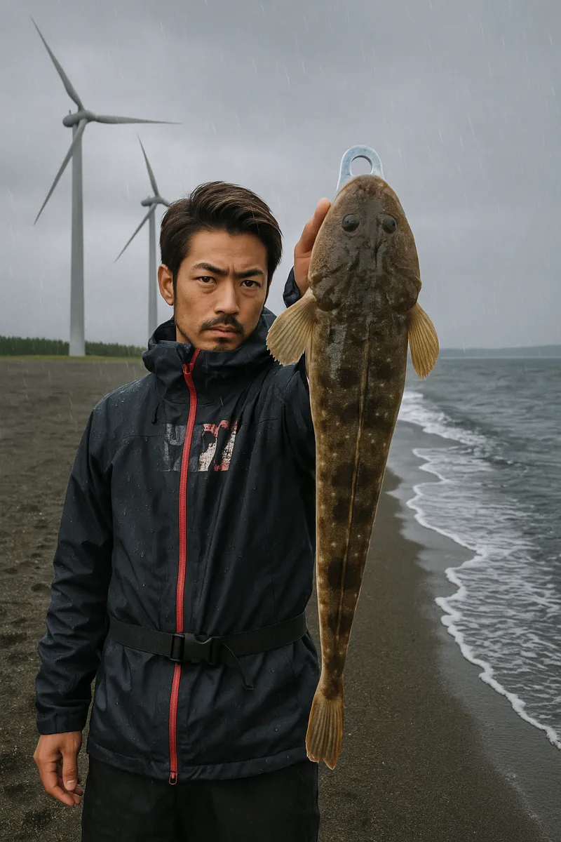 釜谷浜でマゴチの釣果を得た広岡.webp