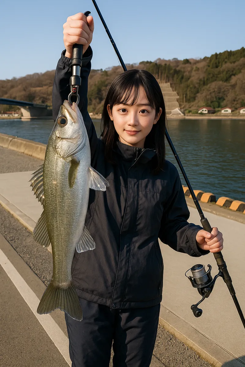 長面浦でシーバスの釣果を得た国生.webp