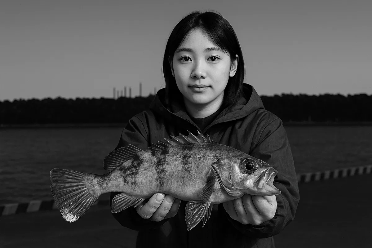閖上漁港でメバルの釣果を得た森永.webp