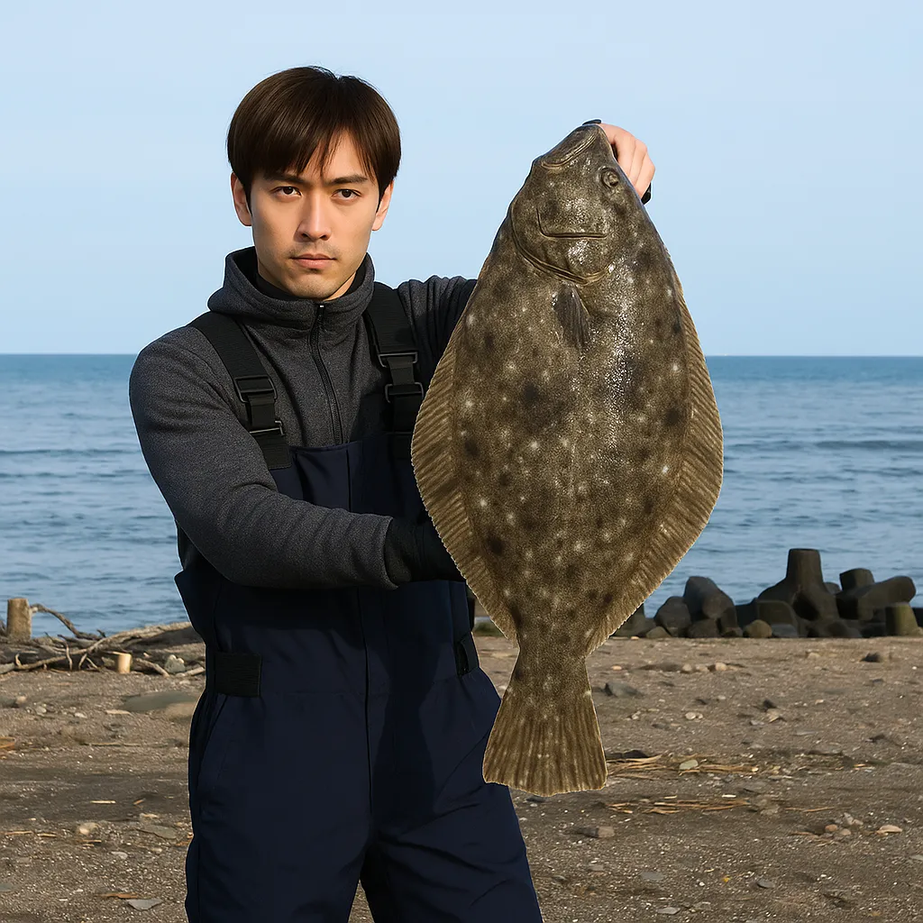 阿武隈川河口でヒラメの釣果を得た久良木.webp