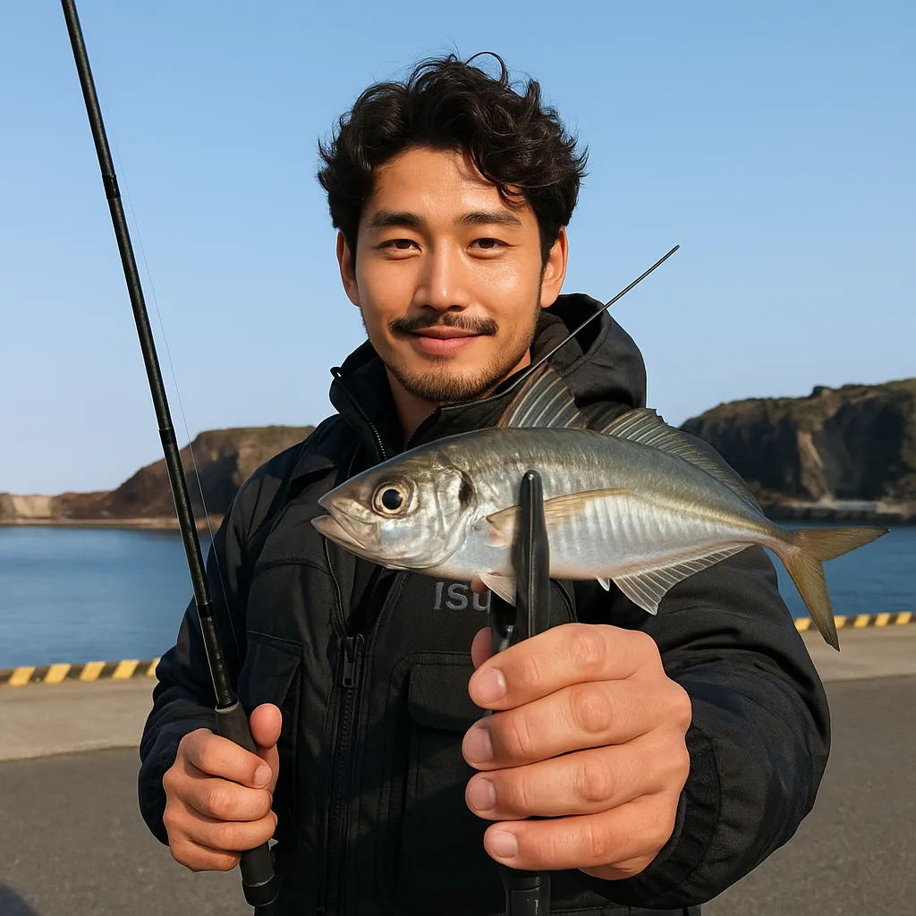 飛島でアジの釣果を得た安城.webp