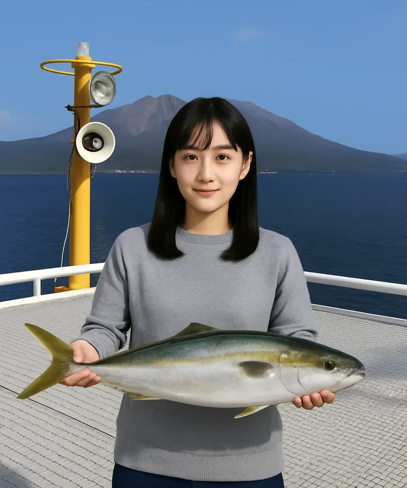 鴨池海づり公園でヤズの釣果を得た国生.webp