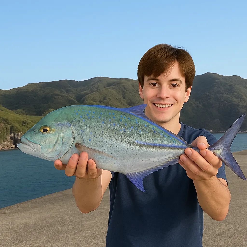 黒島でカスミアジの釣果を得た久良木.webp