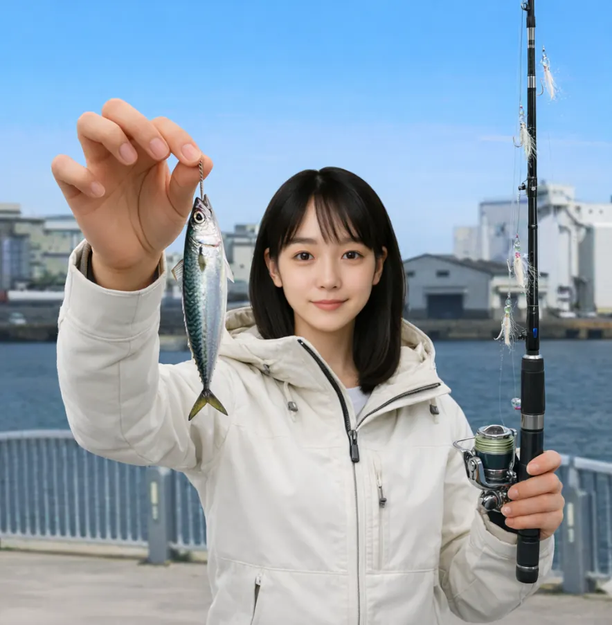 キラキラ公園でサバの釣果を得た国生.webp