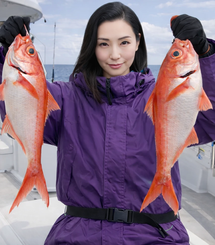 下田沖でキンメダイの釣果を得た八重田.webp