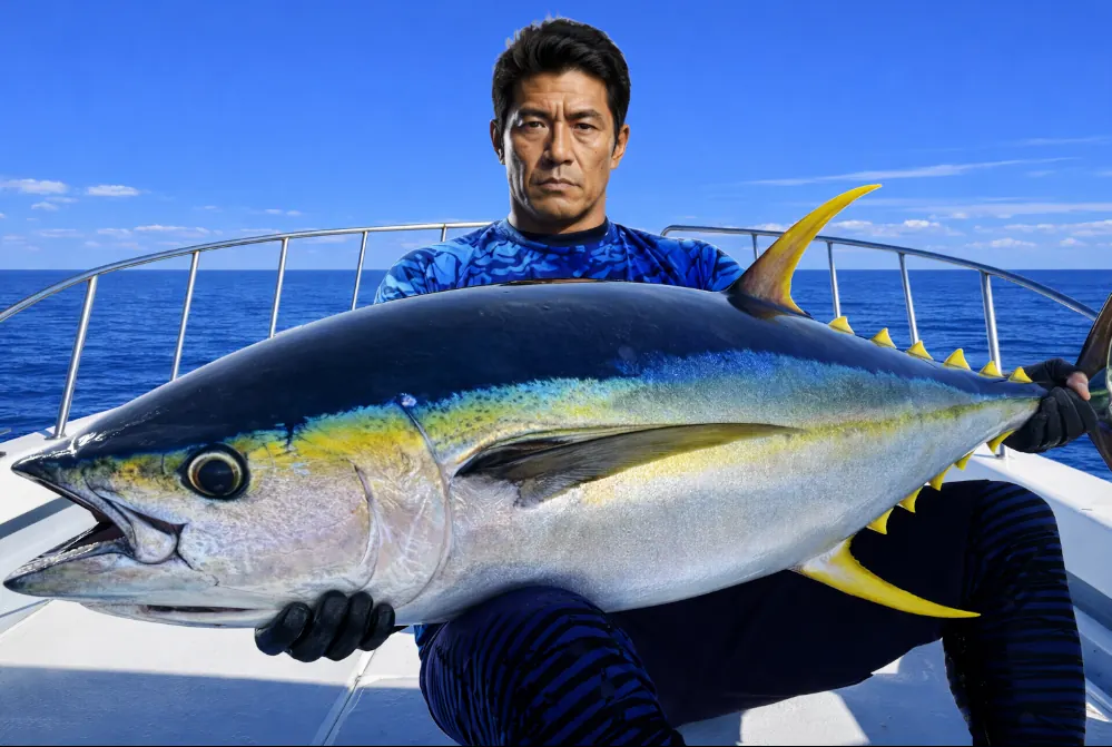 久米島沖でキハダマグロの釣果を得た北方.webp