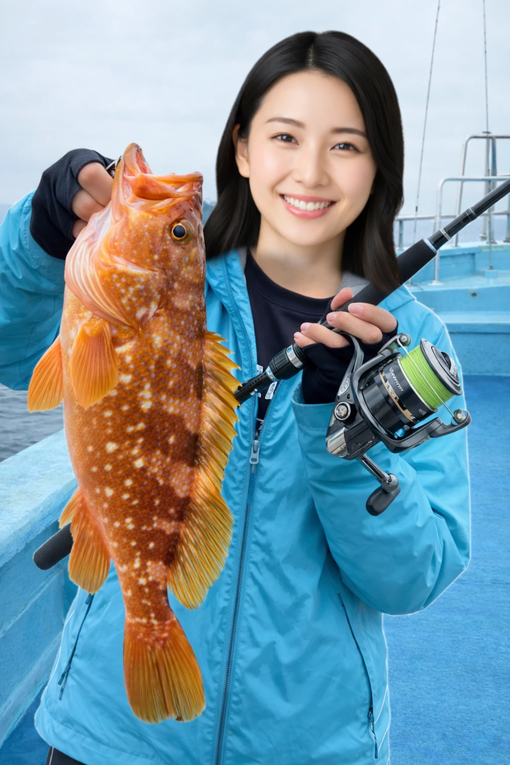 伊勢湾でキジハタの釣果を得た仲代.webp