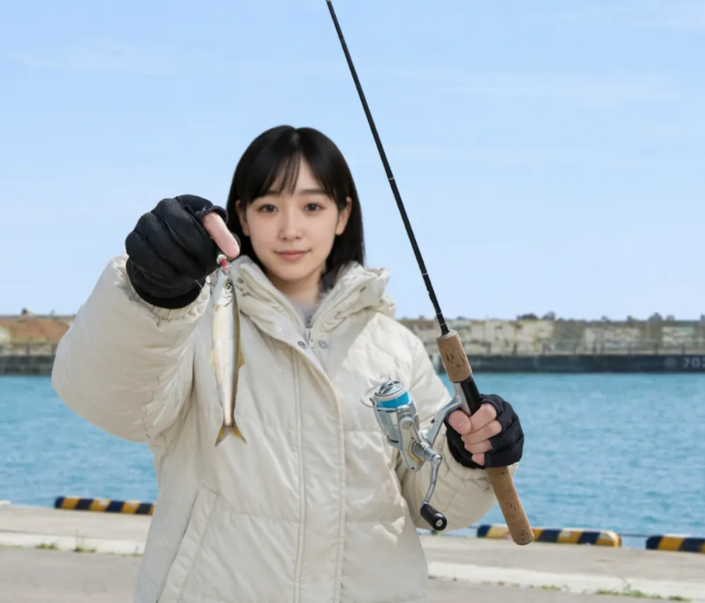 勇払マリーナでチカの釣果を得た国生.webp
