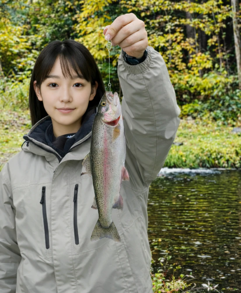 北志賀フィッシングパーク清流の里でニジマスの釣果を得た国生.webp