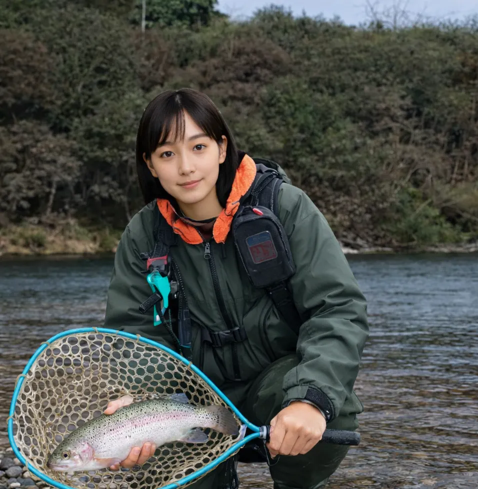 十勝川でニジマスの釣果を得た国生.webp
