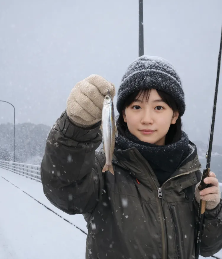南川ダムでワカサギの釣果を得た国生.webp