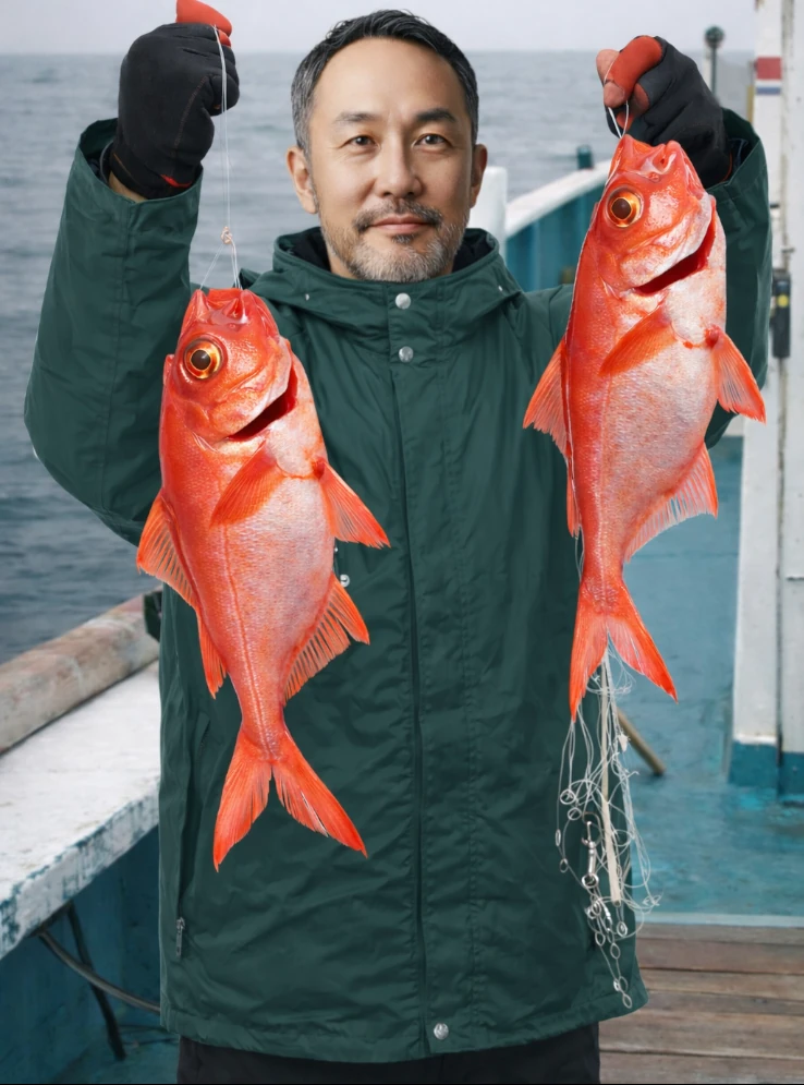 土佐湾でキンメダイの釣果を得た渡辺.webp