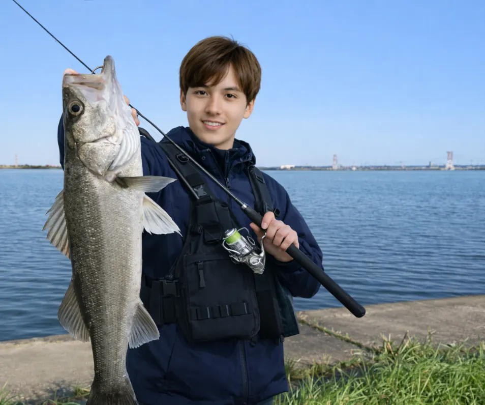 外浪逆浦でシーバスの釣果を得た久良木.webp