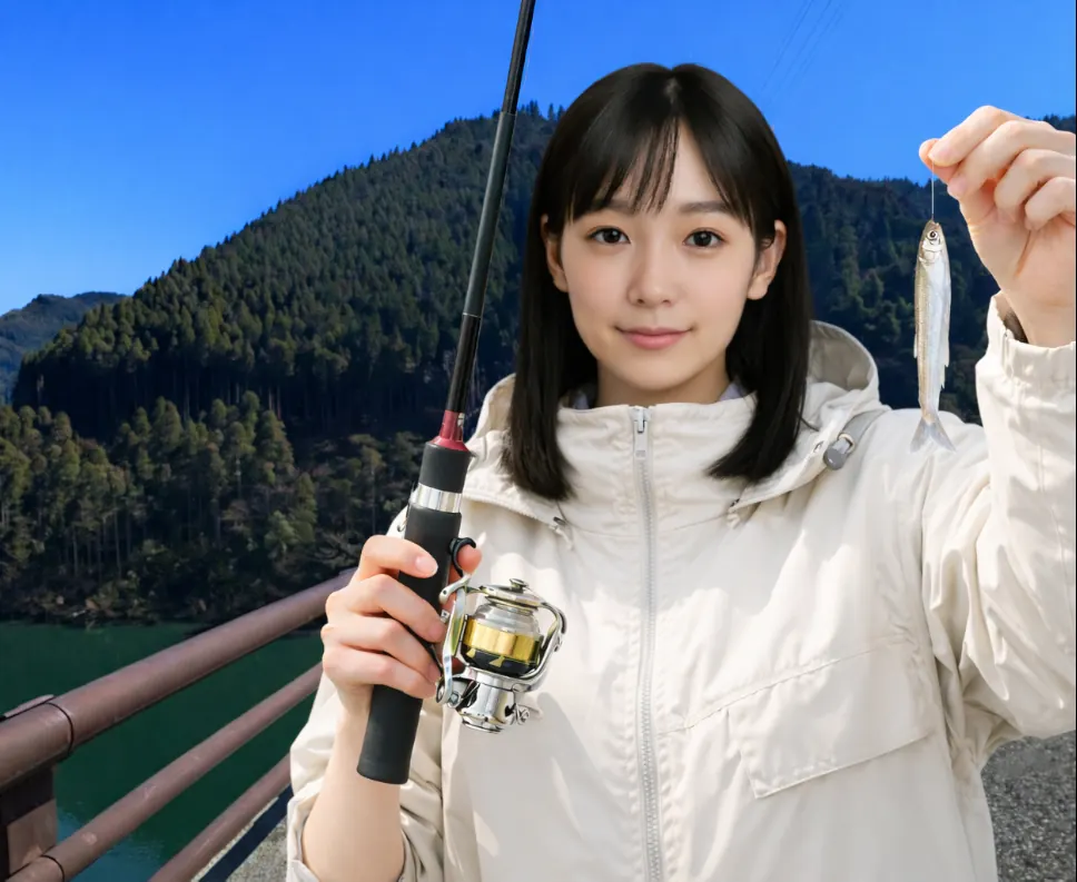 大山ダムでワカサギの釣果を得た国生.webp