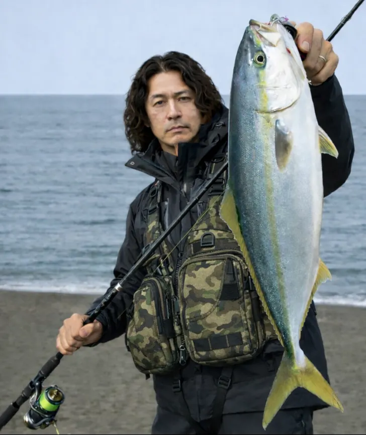 大椴海岸でブリの釣果を得た岸本.webp