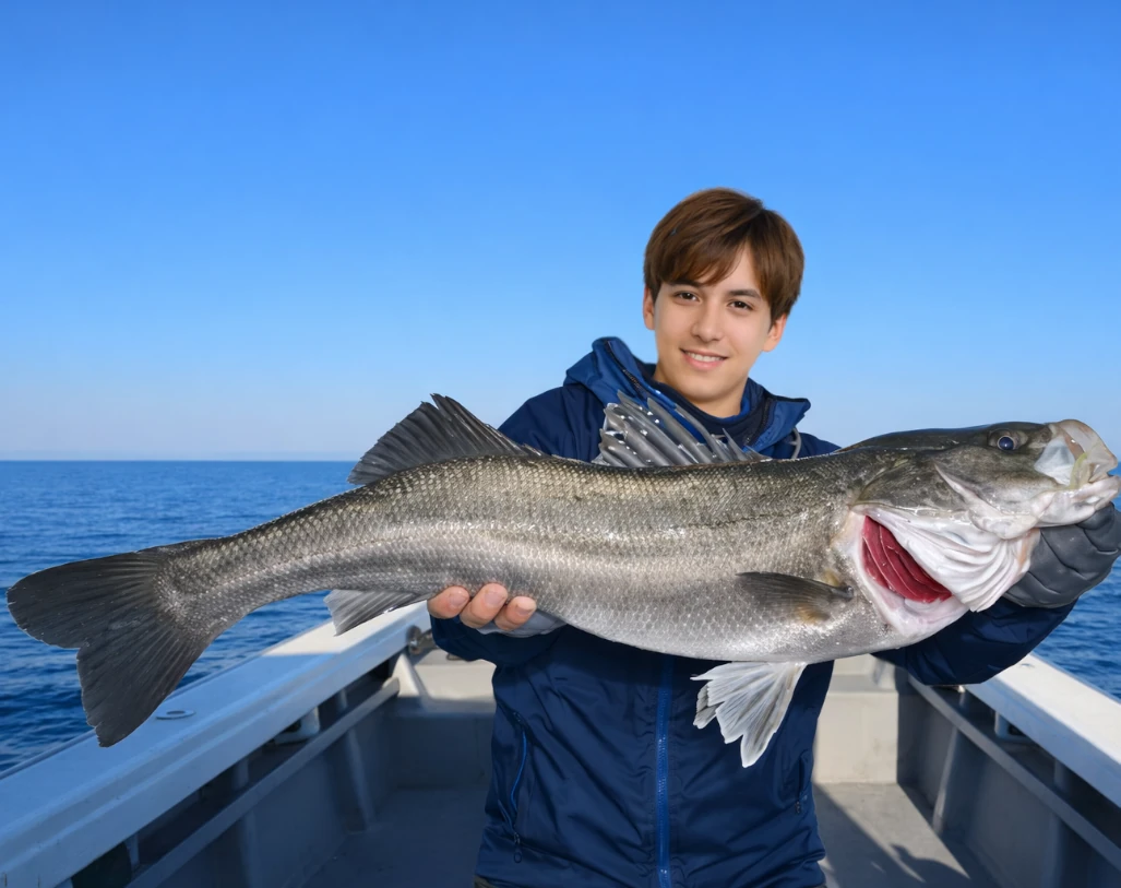 大阪湾でシーバスの釣果を得た久良木.webp