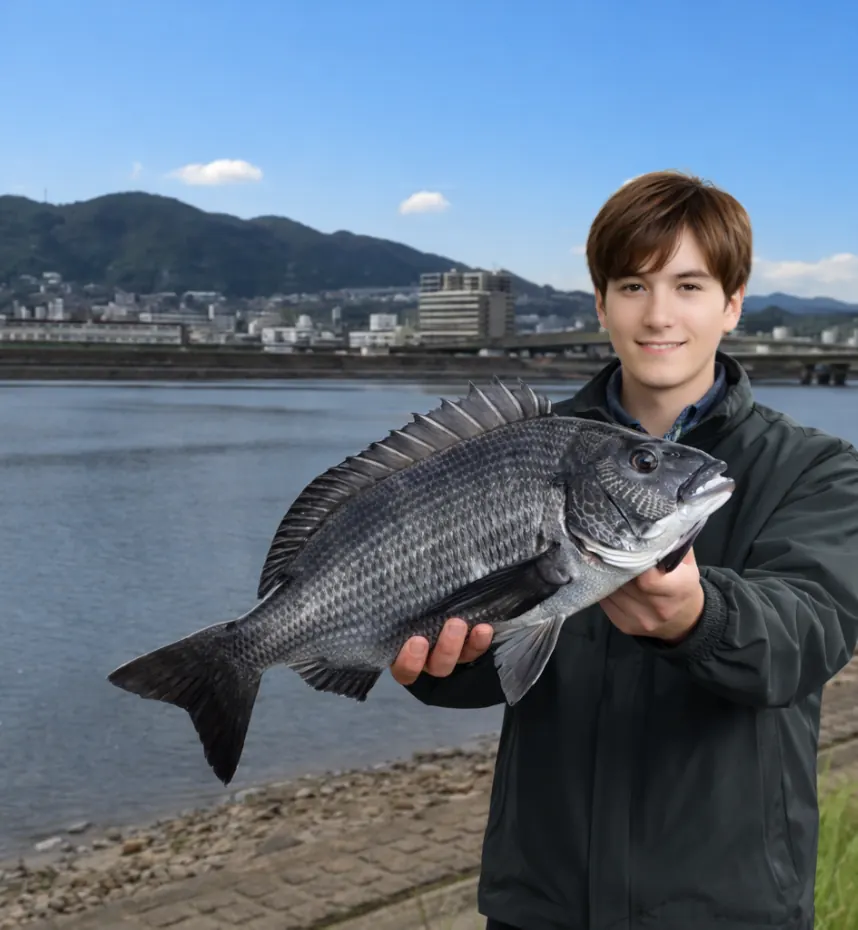 太田川放水路でチヌの釣果を得た久良木.webp