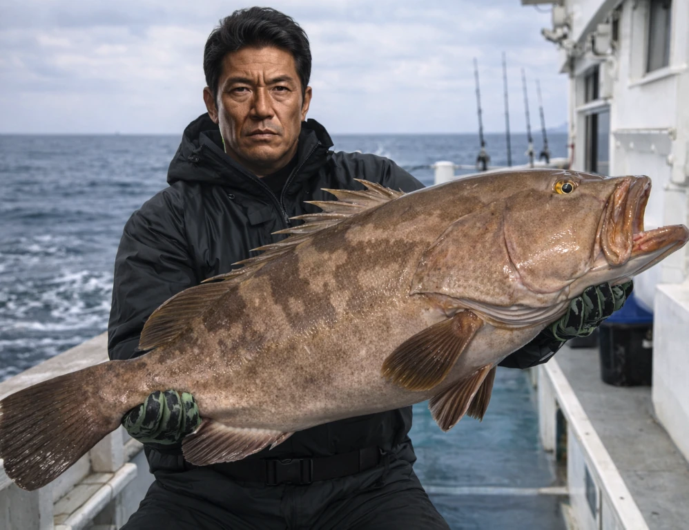 室戸沖でクエの釣果を得た北方.webp
