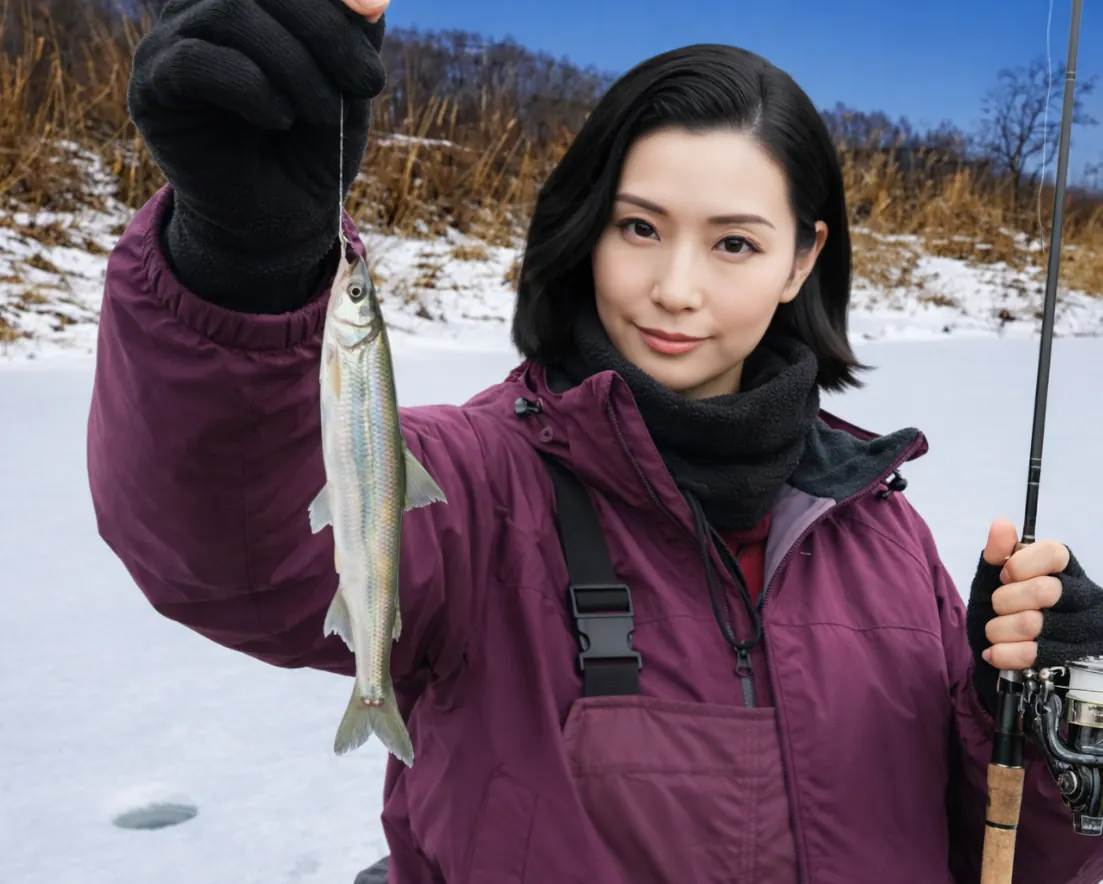 床丹川でキュウリウオの釣果を得た八重田.webp