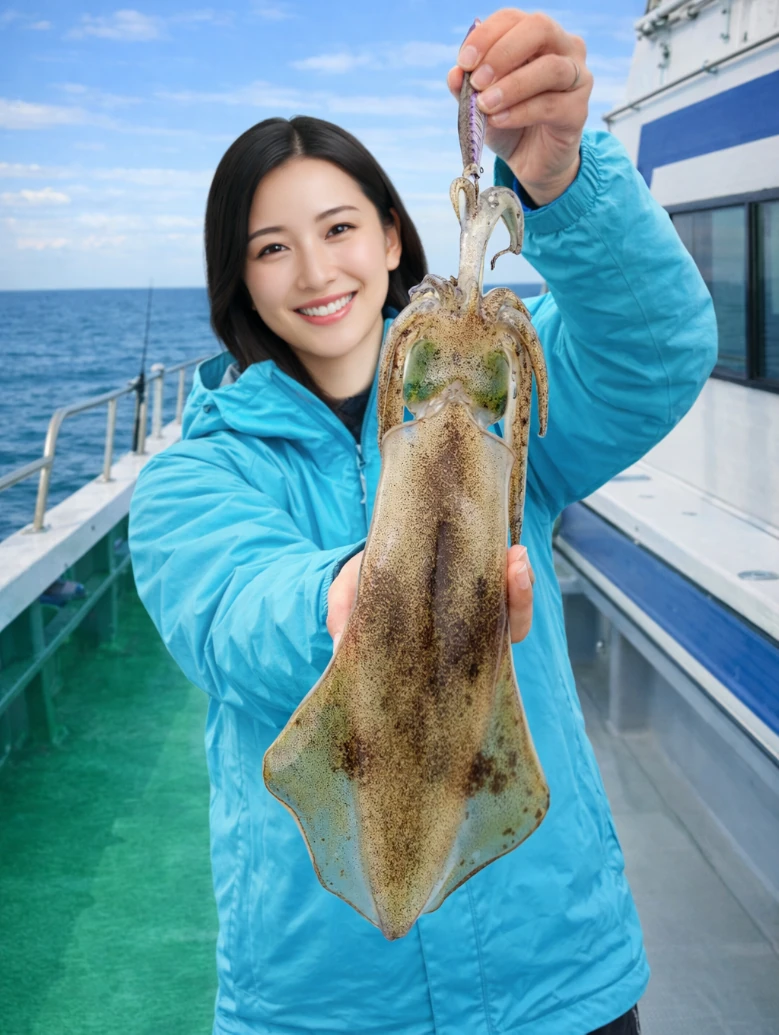 播磨灘でアオリイカの釣果を得た仲代.webp