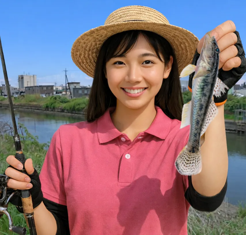 村田川でハゼの釣果を得た黒川.webp