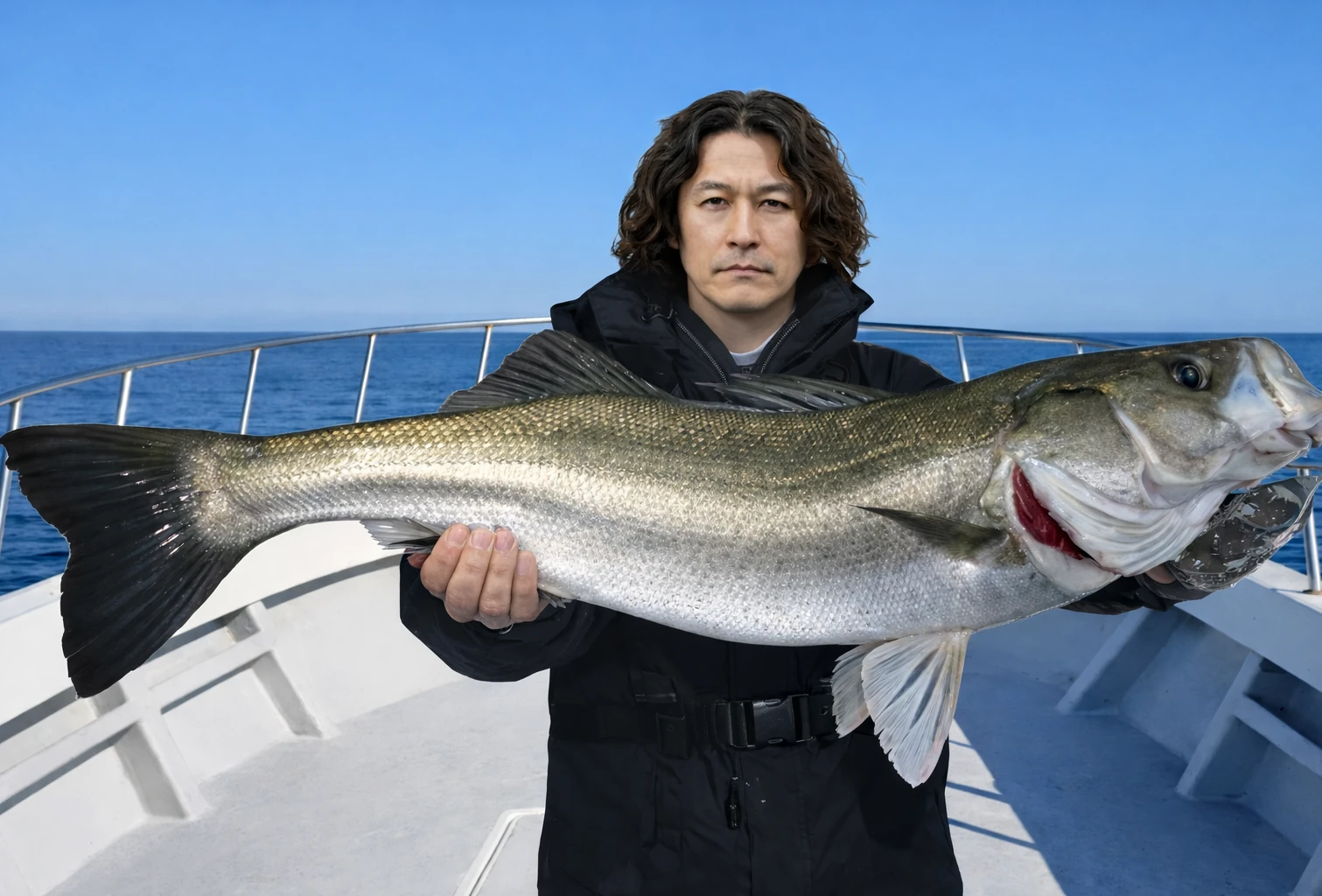 東京湾でシーバスの釣果を得た岸本.webp