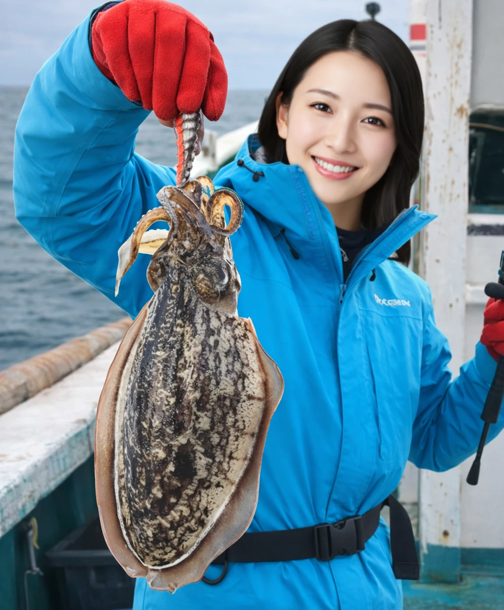 東京湾でスミイカの釣果を得た仲代.webp