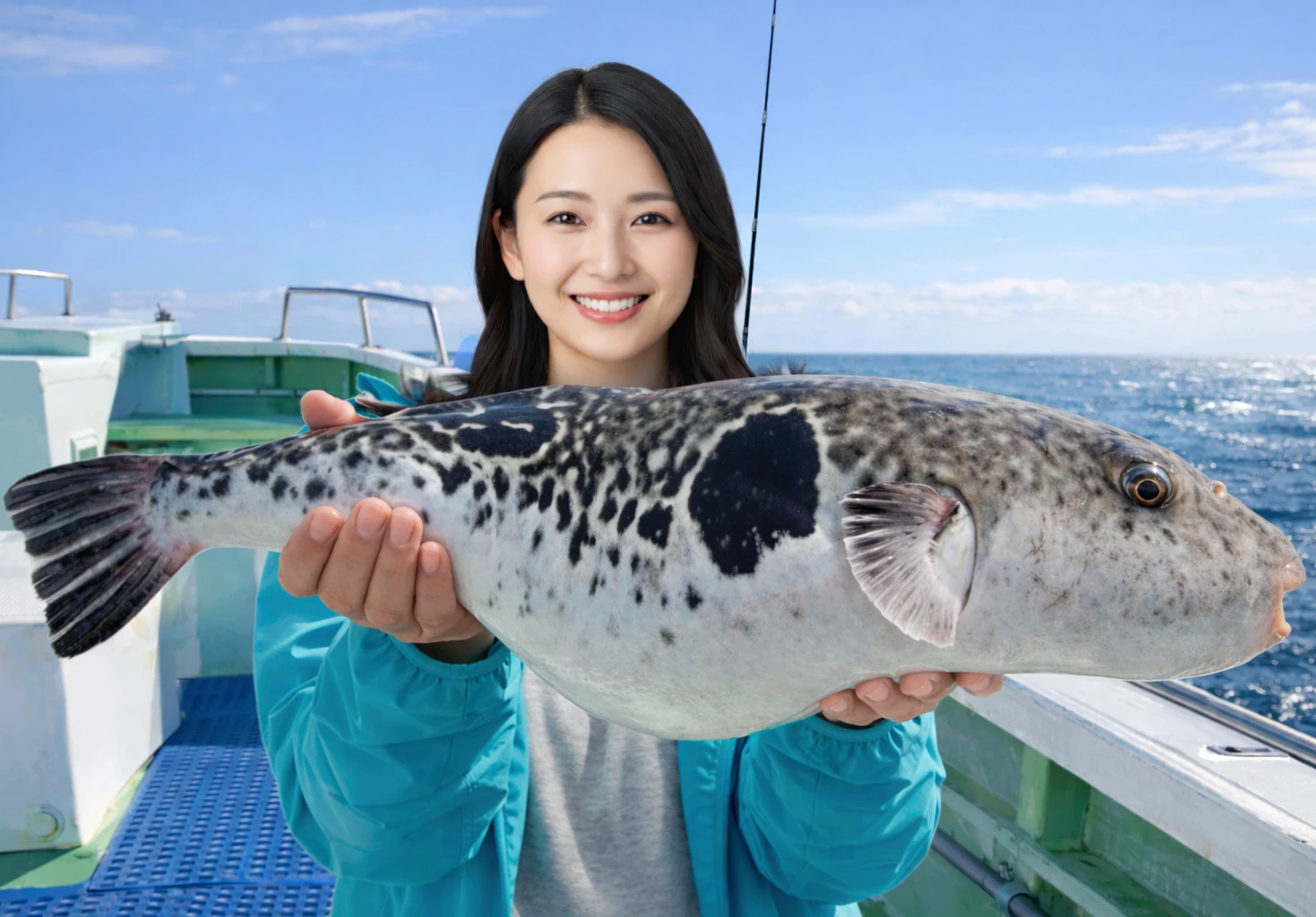 東京湾でフグの釣果を得た仲代.webp