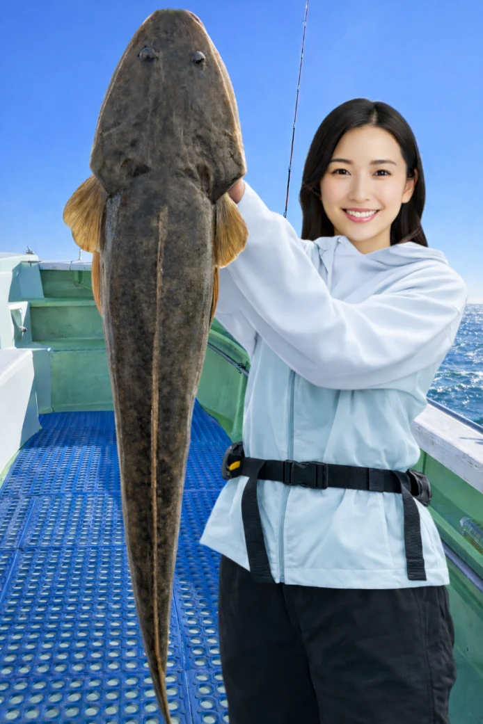 東京湾でマゴチの釣果を得た仲代.webp
