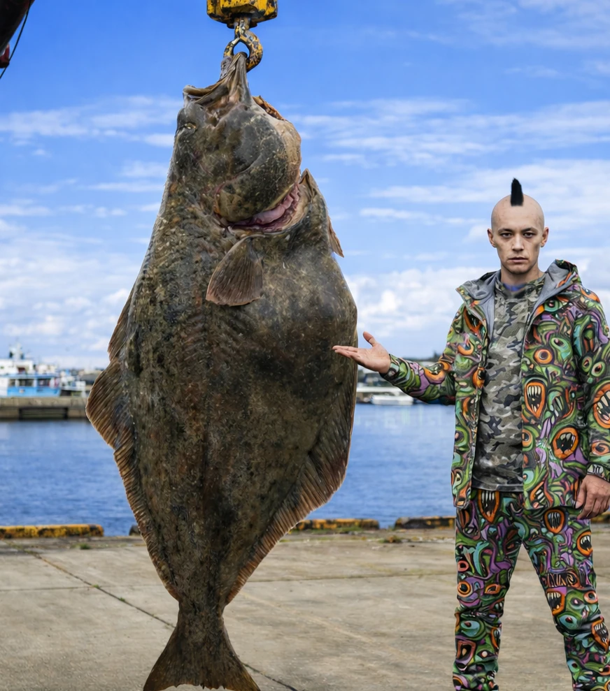 根室沖でオヒョウの釣果を得た馬頭.webp