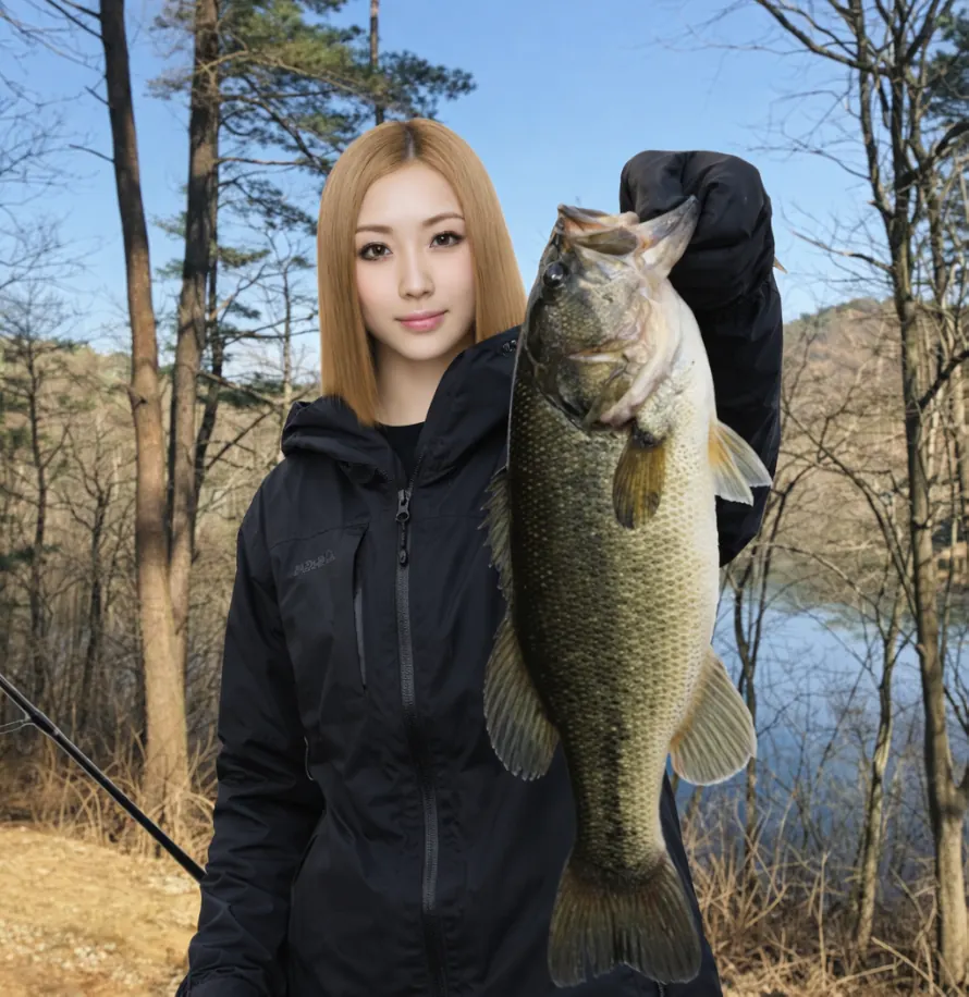 母畑湖でブラックバスの釣果を得た階下.webp