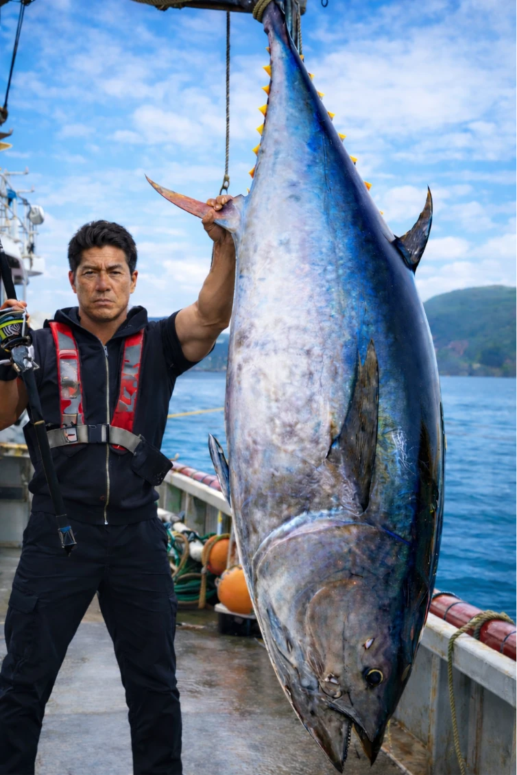 津軽海峡でクロマグロの釣果を得た北方..webp