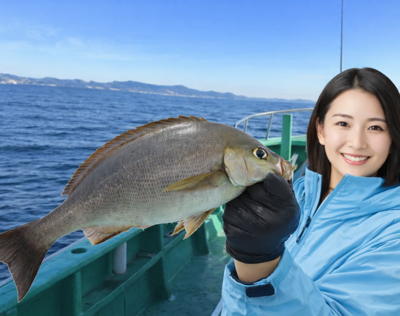 洲崎沖でイサキの釣果を得た仲代.webp